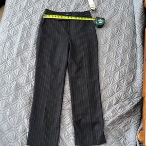 Chaps Charcoal Pinstripe Trousers